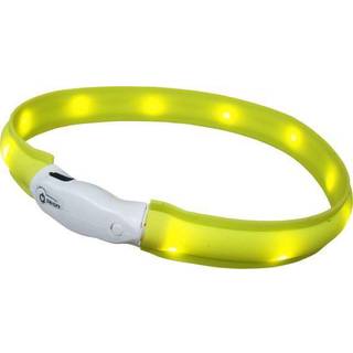 LED halsbånd bred VISIBLE - L: 25 mm - 70 cm - Gul