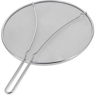 U.S. Kitchen Supply 13 """" Rustfrit st?l Fin Mesh Splatter -sk?rm med hvilef?dder