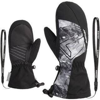 Ziener Kid's Lavalino Aquashield AW Mitten Glove Handsker Børn størrelse 6 farve sort/grå