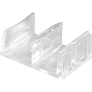 Prime-line M 6058 Clear Plastic Shower Door Bottom Guide Assembly (2 Pack)
