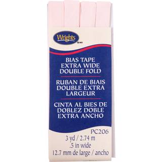 Wrights Rosewater Double Fold Bias Tape 1/2 """" X3yd 1 Count (Pack of 1)