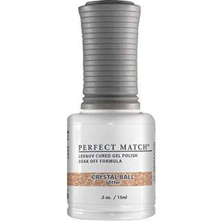 Lechat Perfect Match Gel Polish Crystal Ball Rose Gold med Glitter Finish Easy Application Soak Off Formel 0.5 Fl Oz