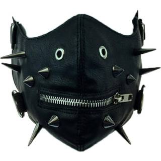 Sado Punk Halbmaske mit Spikes