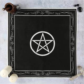 Pentagram Wicca Altar-Tuch 70x70 cm