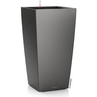 LECHUZA CUBICO Premium koksgrå metalic 40 cm