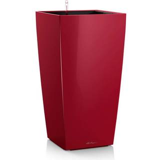 LECHUZA CUBICO Premium rød højglans 30 cm