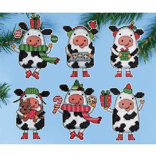 Tobin julek?er t?llede tv?rstitch ornament kit flerfarvet