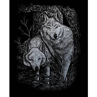 Royal & Langnickel Royal og Langnickel Silver Graving Art Wolves i tr?er
