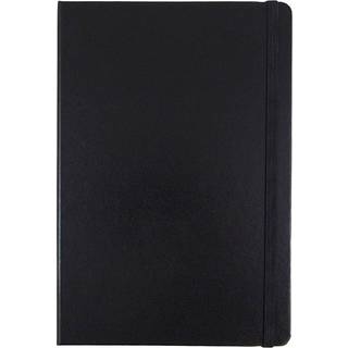 JAM PAPIR Hardcover notesbog med elastik - Stor Journal - 6 x 8 1/2 - Sort - 100 forede ark - Slges enkeltvis