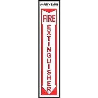 5028142 FIRE Extngshr Sign 4x18 """" """" Hillman English White Fire Lection Decal 18 in. H x 4 in. W (pakke af 10)