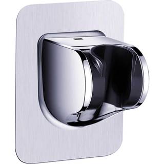 Brusehovedholder st?rk kl?bemiddel justerbar h?ndholdt bruser Wand Holder Ingen borev?gmonteringsbeslag (s?lv)