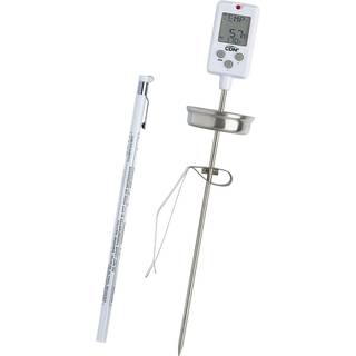 CDN Digital Candy Thermometer Lang 8 '' Rustfrit st?l Stam Justerbar Pot Clip Forudindstilling Candy -scener med lyd/visuelle alarmer ?jeblikkeli