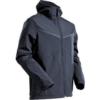 MASCOT CUSTOMIZED softshell jakke med hætte, sort - L
