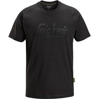 Snickers Logo T-shirt 2590 sort, M 25900400005