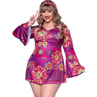Hippie pige kostume Plus