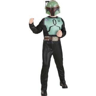 Star Wars Official Boba Fett Youth Costume - Tryckt jumpsuit med plastmask