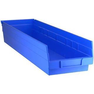 Economy Shelf Bin (4 """" H X 6 5/8 """" W x 23 5/8 """" D) [S?t med 8] Farve: Bl?