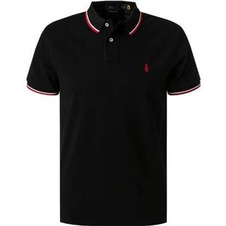 Polo Ralph Lauren Herren Polo-Shirt schwarz Slim Fit