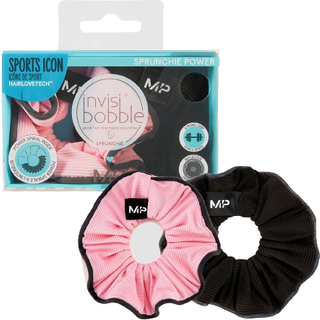 MP X Invisibobble® Reflective Power Sprunchie - sort/rosa - 2-PAK - Multi