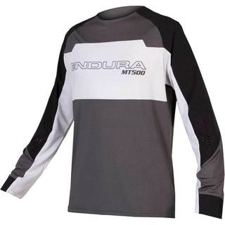 Endura MT500 Burner Lite Trikot Langarm Cykeljersey Herrer størrelse XL farve sort/grå
