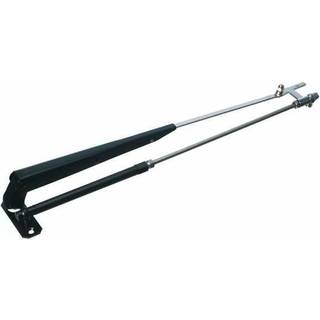 Parallelarm / viskerarm båd, sort/sølv, 430 - 560 mm (16.9" - 22")