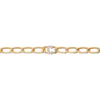 PDPAOLA Letter Armbånd 18 kt. Forgyldt Sølv PU01-546-U - Dame - 925 Sterling Silver