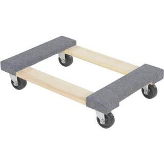 Vestil HDOC-1624-9 Hardwood Dolly med tæppe ende 900 lbs kapacitet 24 """" Længde x 16 """" Bredde x 5-3/4 """" Højde dæk