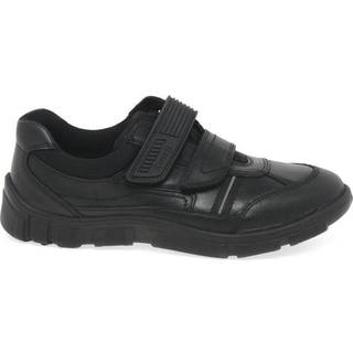 Start Rite Start-Rite Luke Rip Tape Black Leather School Shoes F & G Fit