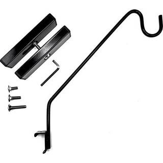 Hold det kompis Multi-Use Hook Kit Hang Flower Burve Bird Feeders Chimes Lanterns p? en lodret d?k R?kv?rk Balkonveranda eller hegn 18 tommer lan