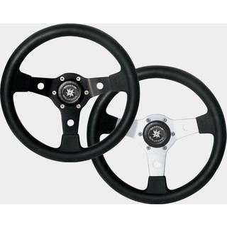 Bådrat motorbåd Dometic Falcon GT 340, aluminium med polyurethan, Ø340 mm, med nav, passer 3/4" (19 mm) rataksel, sølv