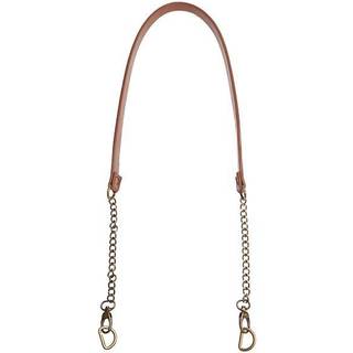 Go Handmade Skulderrem m/ bronze kæde 16mm x 102cm 1 stk. skulderrem i PU-læder med bronze kæde. Fås i følgende farver: Brun Sort.