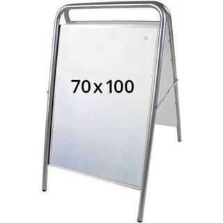Expo Sign Lux gadeskilt, 70 x 100 cm, sølv