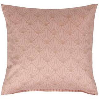 Pudebetræk 60x63 cm - Vendbart design i 100% Bomuldssatin - Fan peach - Fra By Night