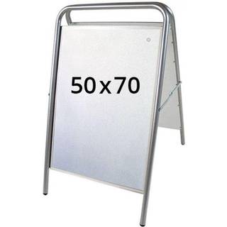 Expo Sign Lux gadeskilt, 50 x 70 cm, sølv
