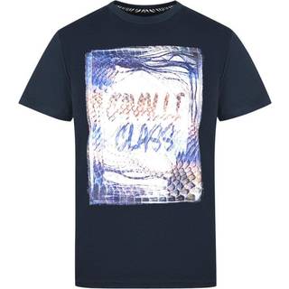 Cavalli Class Blue Cotton T-Shirt