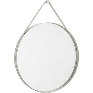 HAY - "Strap Mirror" Spejl Ø70 cm - Lys grå