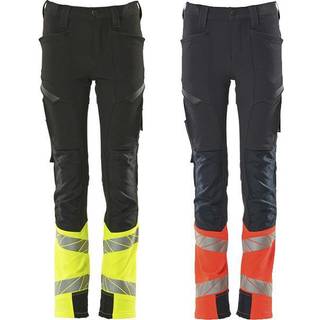 MASCOT ACCELERATE SAFE bukser til børn, mørk marine/hi-vis rød - 104