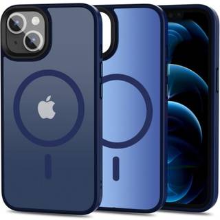 iPhone 13 Tech-Protect Magmat Cover - MagSafe Kompatibel - Mat Blå