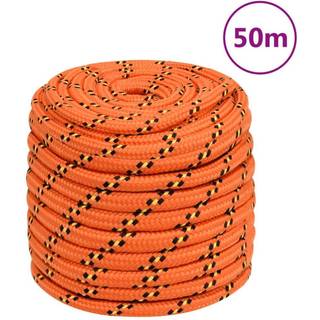 tovværk til båd 16 mm 50 m polypropylen orange