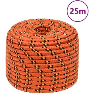 tovværk til båd 14 mm 25 m polypropylen orange
