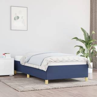 sengeramme uden madras 100x200 cm stof blå