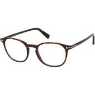 TOM FORD Unisex FT5583-B 52 Optiske stel Acetat Havana Geometrisk Normal