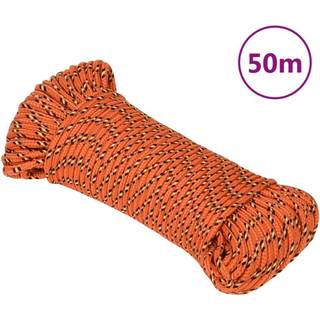 tovværk til båd 3 mm 50 m polypropylen orange