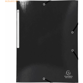 Exacompta Iderama Elastikmappe, 3-klap, sort