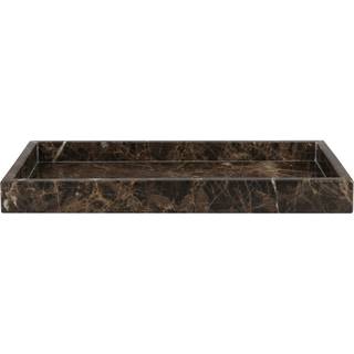 Mette Ditmer Marble dekorationsbakke 16x31 cm Brun