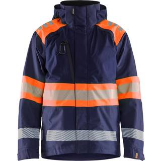 Blåkläder 4420 High Vis Skaljakke / High Vis Skaljakke - 2XL - Marineblå/High Vis Orange