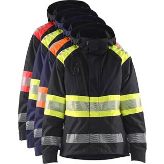 Blåkläder 4430 Dame High Vis Skaljakke / Dame High Vis Skaljakke - 3XL - Marineblå/High Vis Orange