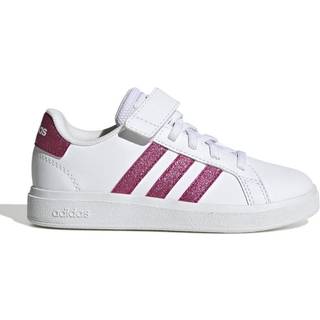 Grand Court 2.0 Kids sko - Cloud White / Team Real Magenta / Cloud White - 32