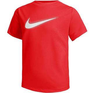 Nike Dri-FIT Multi+ Graphic T-shirt, XS Junior, Rød - Svedtransporterende til unge løbere