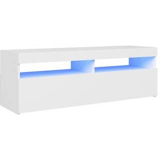 tv-bord med LED-lys 120x35x40 cm sonoma-eg